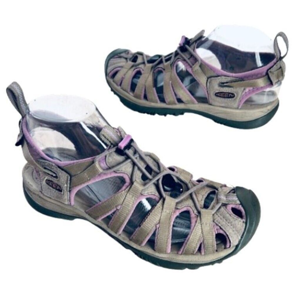 KEEN Water Shoes Womens 6 6.5 ? Sandals Gray Purple Waterproof Athletic